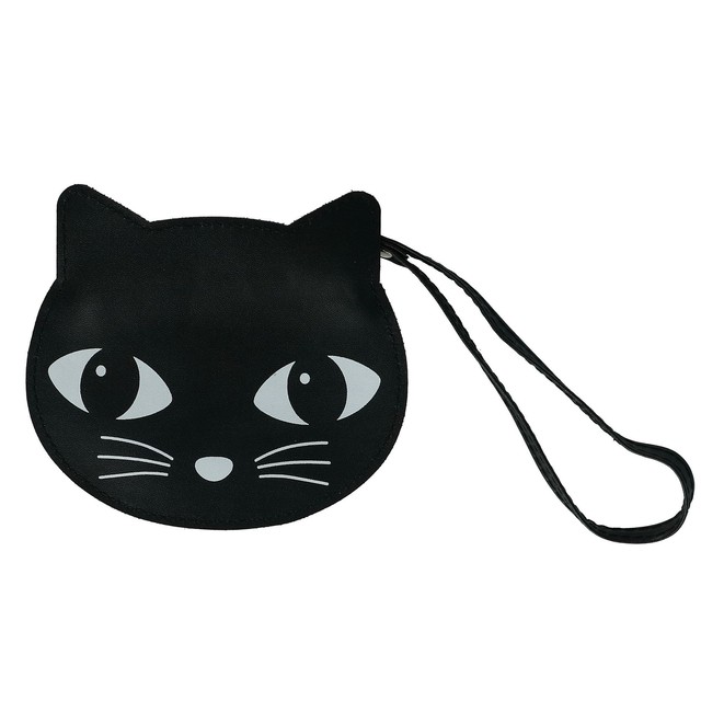 cat face coin purse