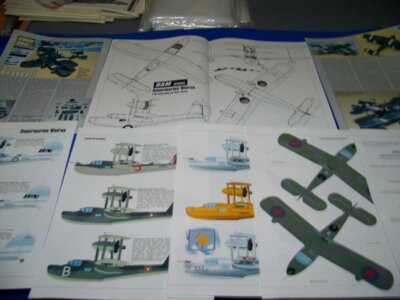 SUPERMARINE WALRUS & H.P. JETSTREAM..1:48 4-VIEWS/COLOR PROFILES/DETAILS (365BB)