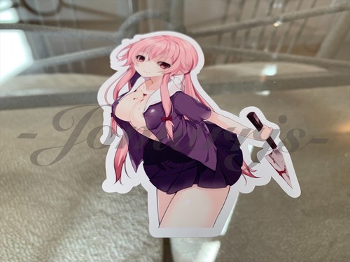 Future Diary - Anime - Yuno Gasai Aufkleber Aufkleber Vinyl Ordner Laptop sexy Manga - Bild 2 von 11