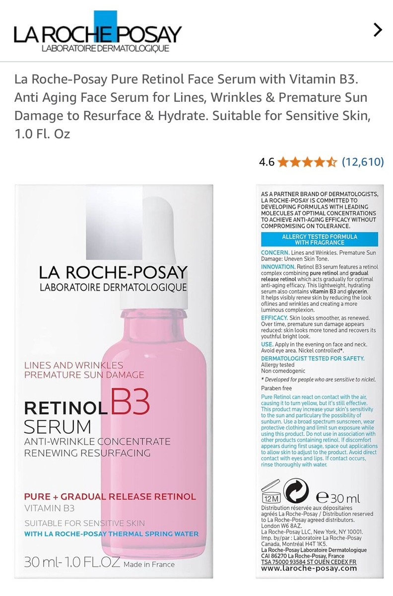 美容液 La Roche-Posay Retinol B3 serum 30ml s-l1200.png