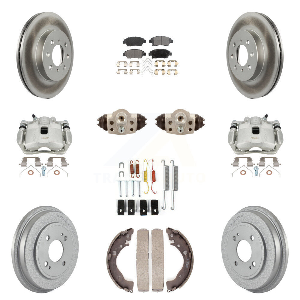 High-Performance Front Rear Disc Brake Caliper Coat Rotor Drum Ceramic Pad Shoes Cylinder Kit for Enhanced Safety and Durability