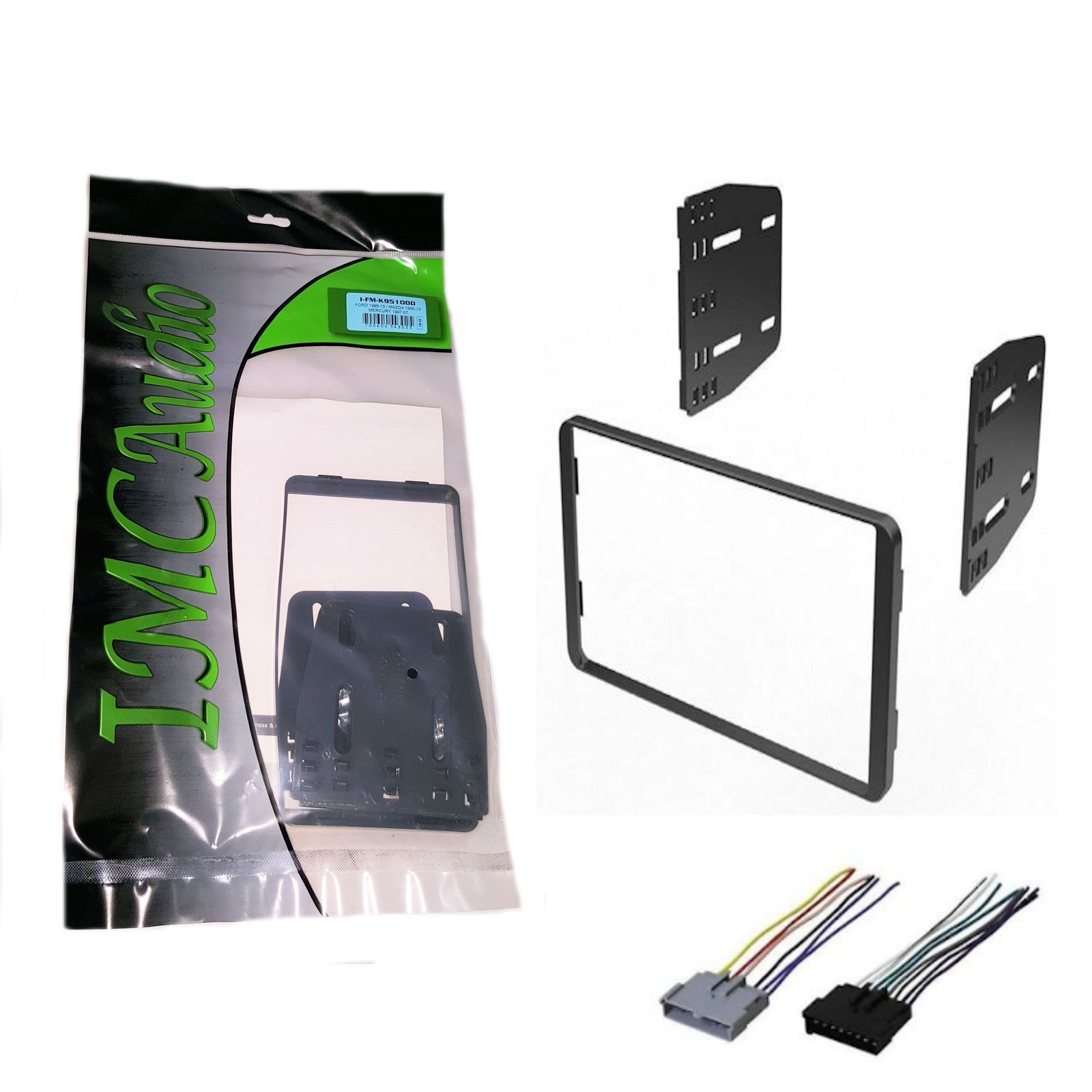 Double Din Dash Kit 4 Car Radio Stereo Install Installation w/ Wire Harness