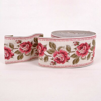 Swedish Jacquard Trim Floral Ribbon Braid Folk Costume Traditional ...