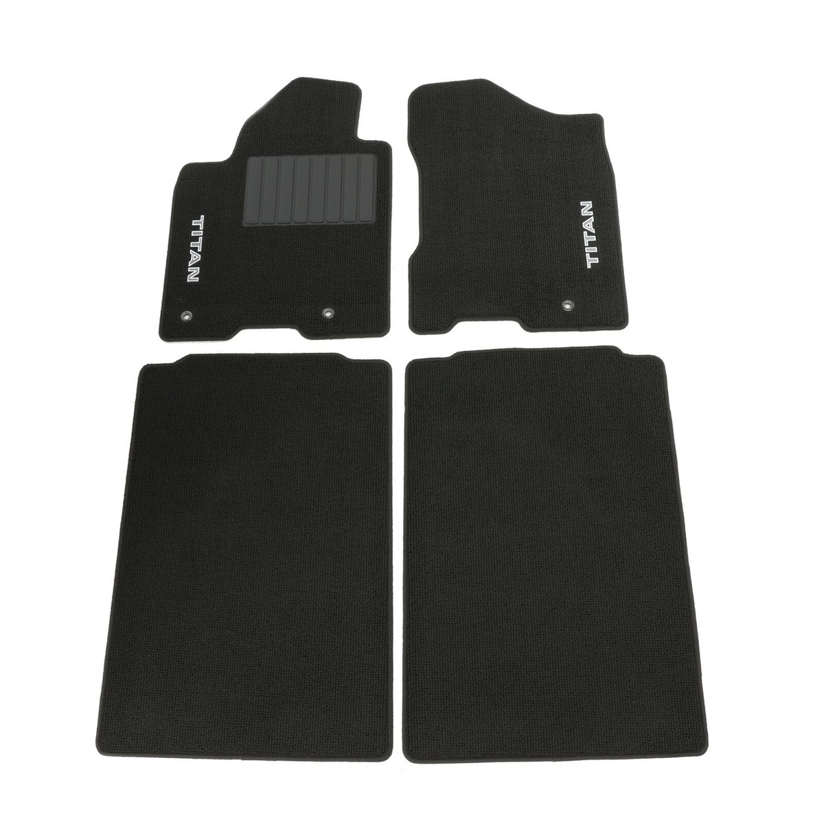 NEW 2009-2015 Nissan Titan FLOOR MATS Crew Cab Carpet Black OEM