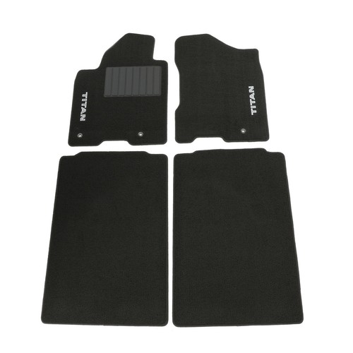 NEW 20092015 Nissan Titan FLOOR MATS Crew Cab Carpet Black OEM 999E2
