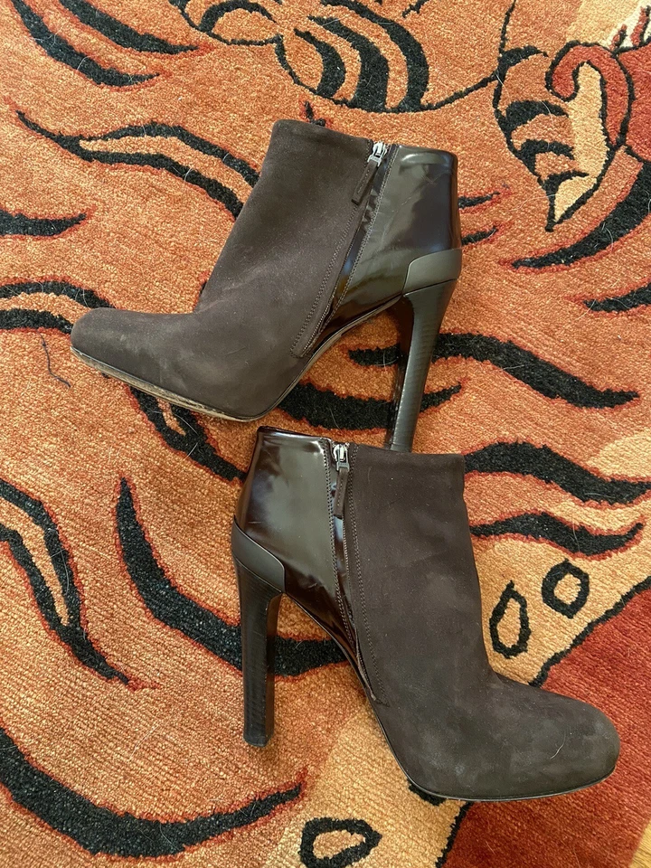 Botines Fendi para mujer talla 8 de cuero y gamuza Foto 2 de 4