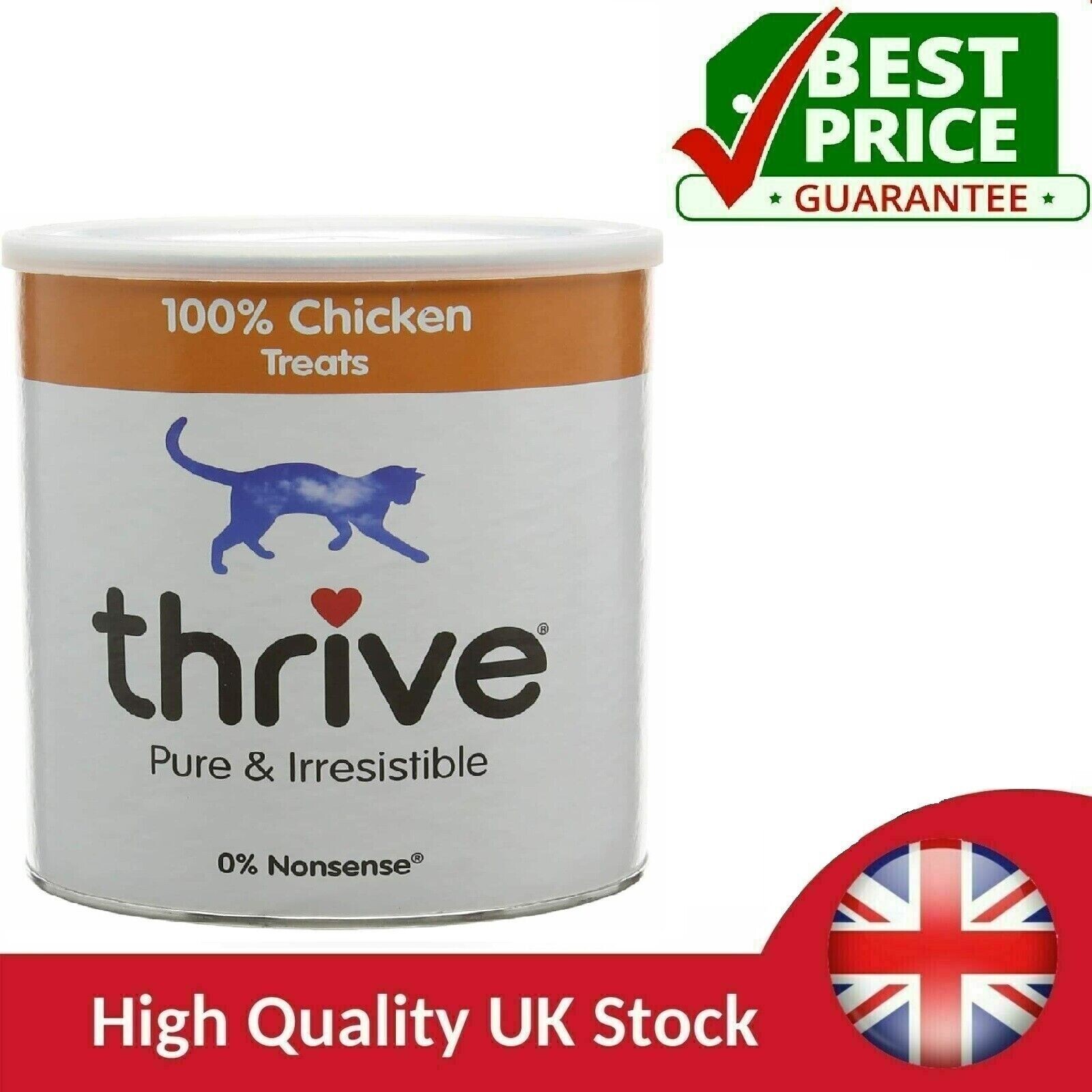 Thrive Cat 100 Percent Chicken Treats MaxiTube, 170g new uk fast eBay