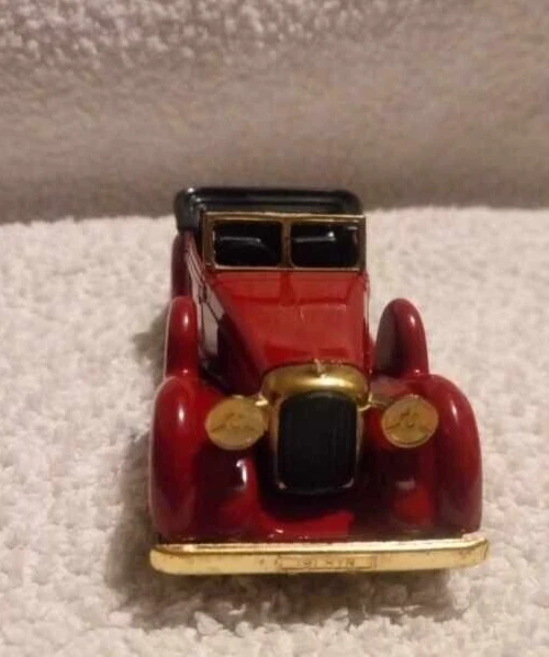 Vintage Die Cast Matchbox Modelo Antaño 1938 Lagonda Drophead Cupé Oro Rojo Foto 3 de 4