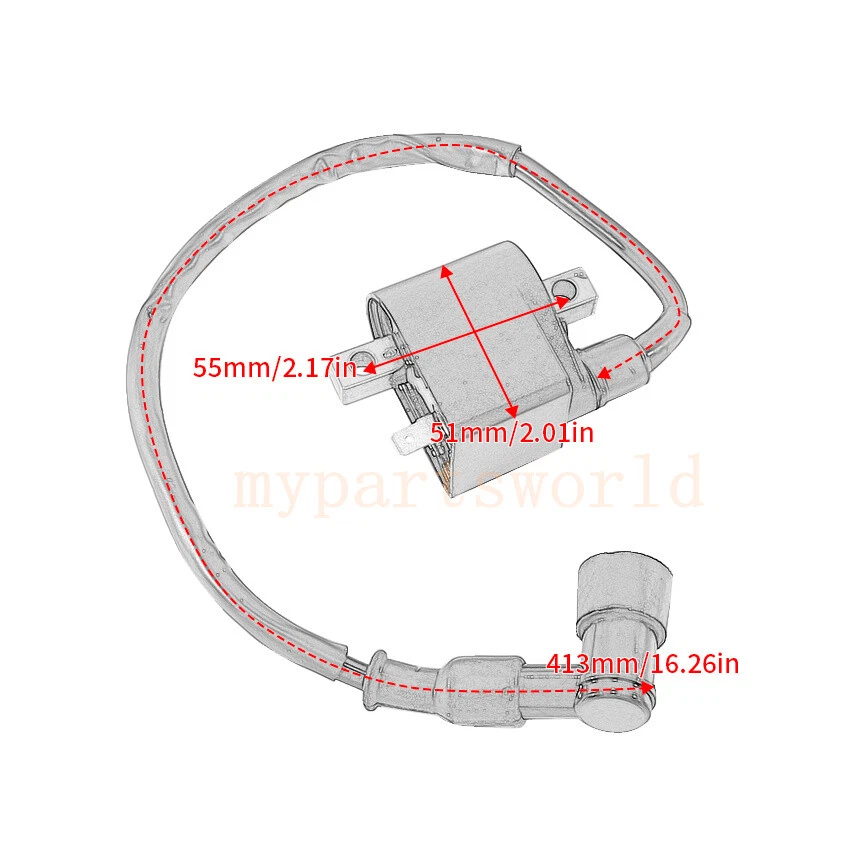 Bobina de encendido para Suzuki DS80 1985-2000 JR80 01-06 SMX50 2000-2001 RMX50 96-00 Foto 3 de 4