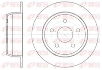 Remsa 2X Bremsscheibe Hinten Ø305 Mm Voll FüR Jeep Grand Cherokee II WJ WG 2.7