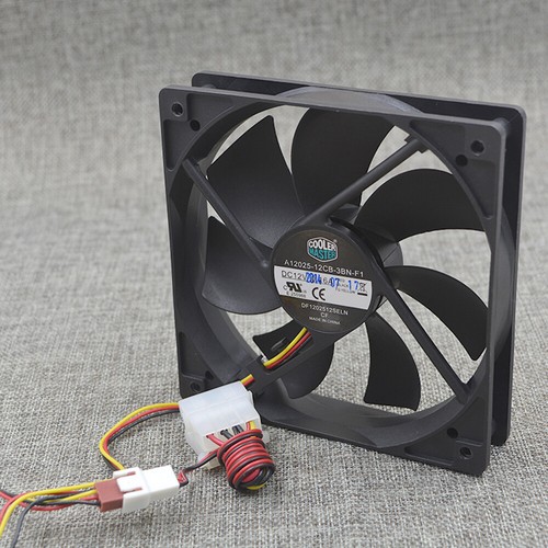 Ultra-Quiet 12cm 12025 12V 0.16A 3-Wire Host Power Supply Exhaust Chassis Fan - Picture 2 of 6