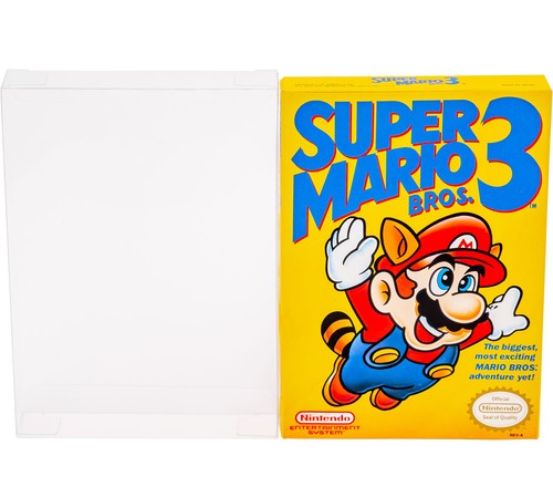 Nintendo Box Protector Case for Retail NES Game Box Clear Plastic Thick Sleeve - Picture 3 of 5