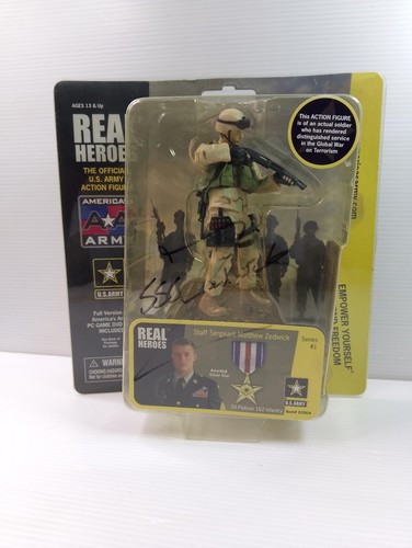 Real Heroes Sergeant First Class Wolford US Army Action Figure JAZWARES Signed - Picture 1 of 5