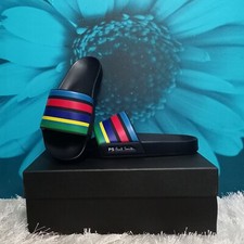 Paul Smith "Sports Stripe" Logo Summit Multicoloured Slides, Size S (EU 39-40)