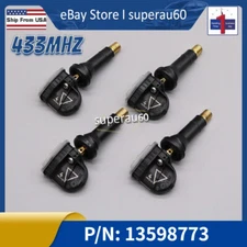 NEW 13598773 Tire Pressure Sensors 433MHz TPMS FOR GMC Acadia Sierra 13522631 4X