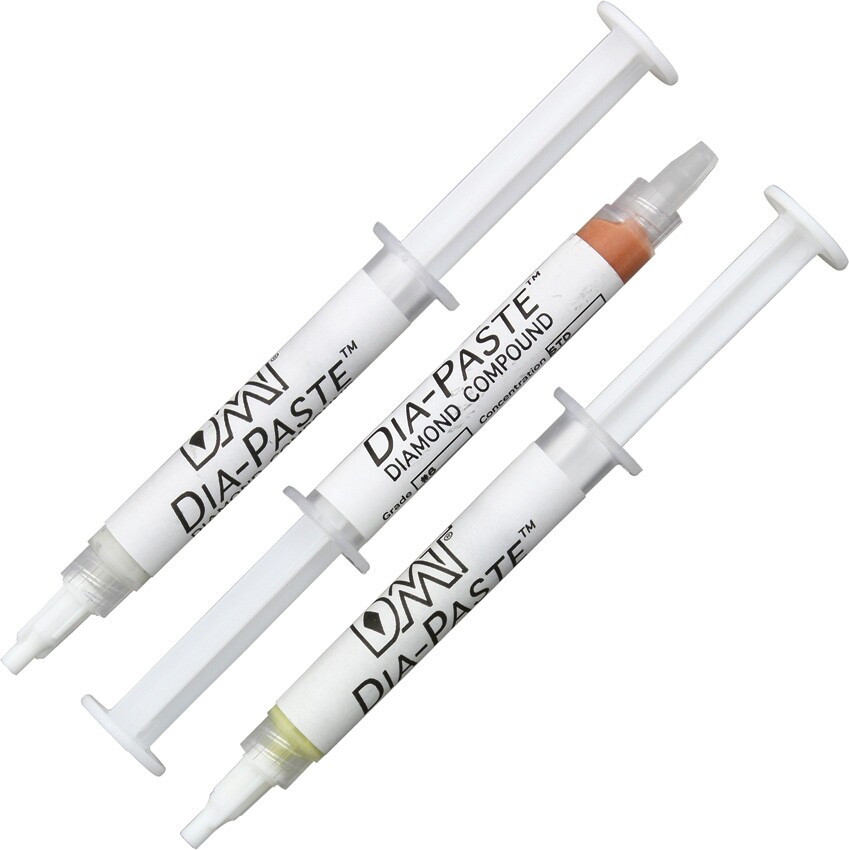 DMT DiaPaste Compound Kit Three Applicator 1-6 Micron For Polished Mirror Finish