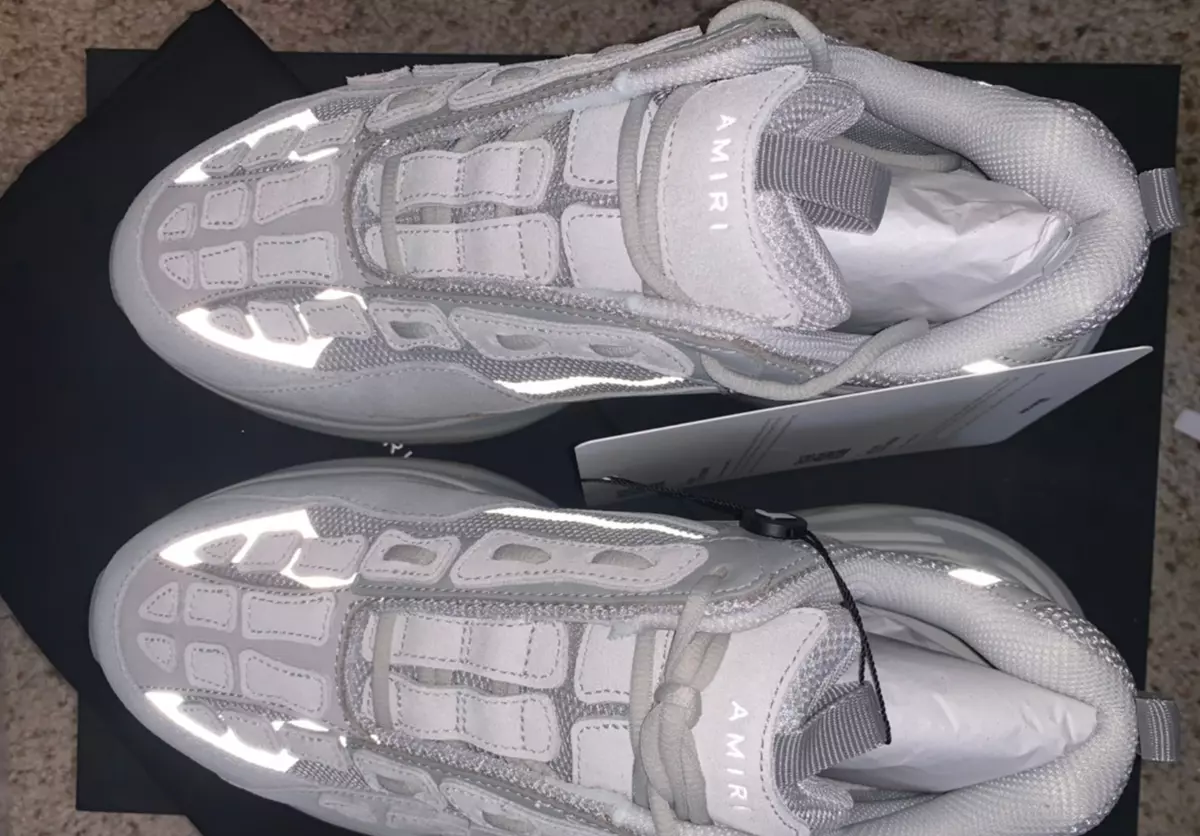 Amiri Runner Skele Bone Gray sneakers A W 20 Skeleton eBay