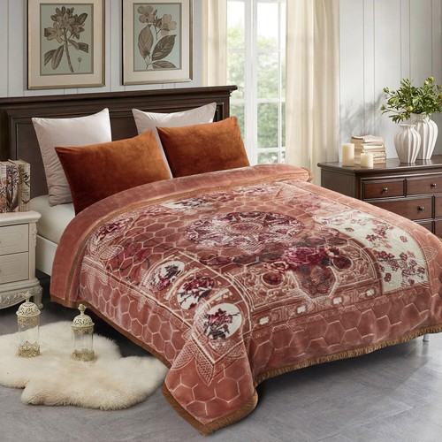 King Queen Mink Fleece Warm Blanket Thick Bedding Blankets Throws Winter Autumn - Picture 70 of 76