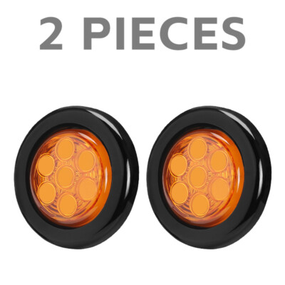 Hopkins Towing Solutions 2 In. 12V Round LED Clearance/Side Marker Light, Amber At Tractor Supply Co - Foto 3