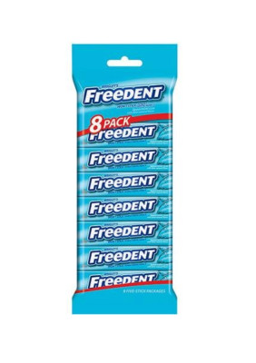 Wrigley's Freedent Spearmint Chewing Gum - 5 Stick Pack (Pack of 8)