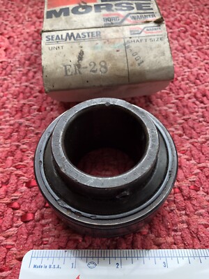New NOS SealMaster ER-28 Bearing 1-3/4 ''Made in USA'' Morse Borg Warner 8M-OG1