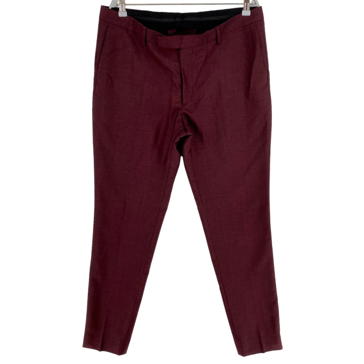 Dark sales red pants