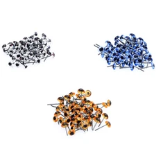 150 Pairs Clear Glass Eye Blue Brown For Teddy Bear Dolls Cat Animal Toy Crafts
