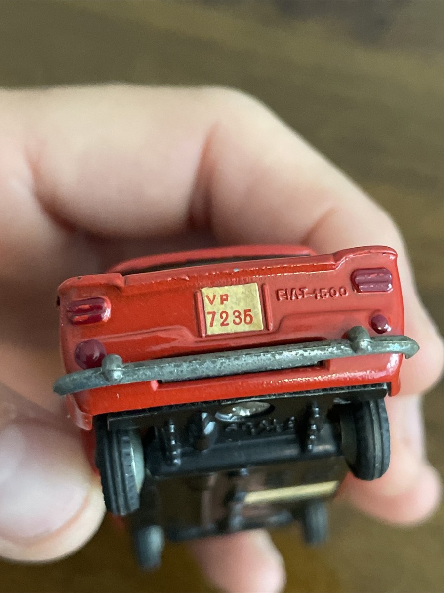 RARE Antique Vintage Mebetoys A21 Fiat 1500 Vigili Del Fuoco Fire