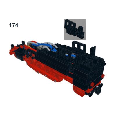 ZITIANYOUBUILD MOC-21381 DRG Class 86 Pneumatic Locomotive / Train 826 Pieces