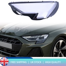 FOR AUDI A3 8Y 2020-2023 FRONT HEADLAMP HEADLIGHT LENS COVER LEFT LH