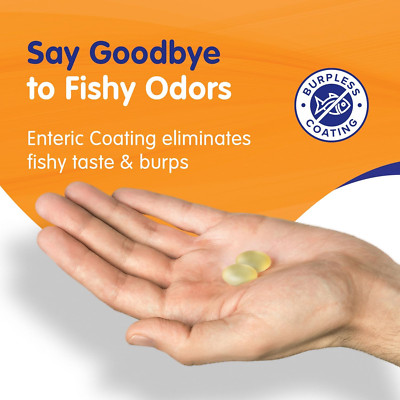 EPA 500, Purified Omega 3 Fish Oil Burpless Softgels, 500 Mg EPA in Triglycer...