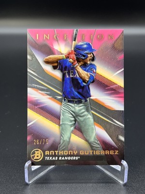 2023 Bowman Inception Fuchsia Foil /75 Anthony Gutierrez #91 Rangers | eBay