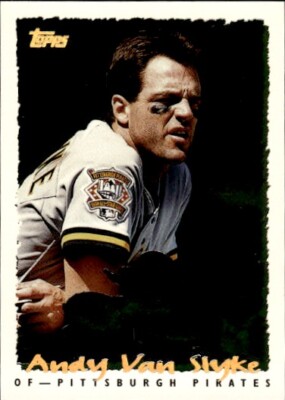 1995 Topps #141 Andy Van Slyke CyberStats (Spectralight)