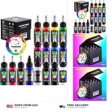 HAWINK Tattoo Ink Set 1OZ 14 Colors Ink and 2 Color Mixing SolutionTI205-30-16