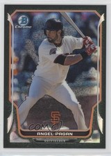 2014 Bowman Chrome Black Static Refractor 27/35 Angel Pagan #177 0h1g