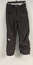 North Face HyVent Black Snow Pants Size Medium Youth 10/12 10 Ski Snowboard Snow