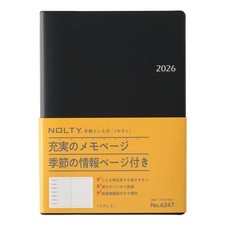 NOLTY Planner 2026 A5 Weekly Refle 3 Black 6247