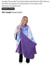 Snuggie Reversible The Original Wearable Blanket With Sleeves & Pocket