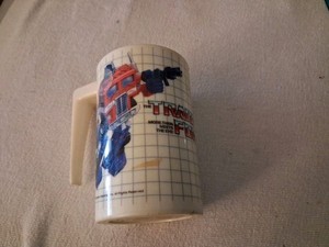 Vintage Aladdin 1984 Transformers Plastic Cup