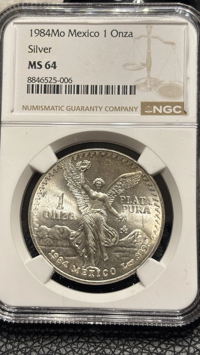 Mexican Libertad 1 oz Precious Metal Content per Unit 1984 Silver