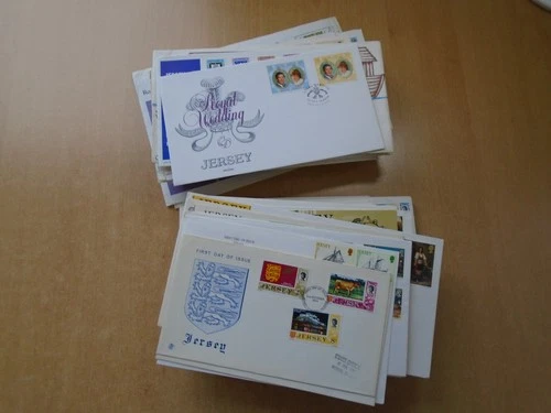 Jersey - Collection of circa 120 x first day covers etc. See pics below.