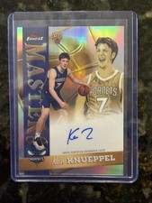 2025 Topps Finest Kon Knueppel Masters Auto Refractor #MA-KK On Card auto RC SP