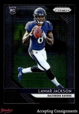 2018 Panini Prizm #212 Lamar Jackson RC ROOKIE Ravens
