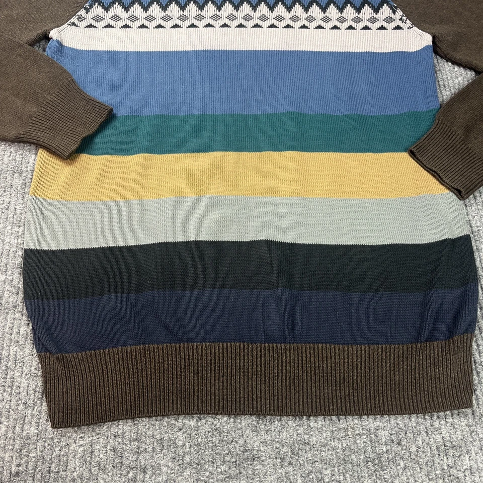 Volcom Offline Sweater Mens Size Medium Organic Cotton Grandpacore Nordic - Image 3 of 4