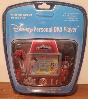 *NEW & RARE*POWER RANGERS S.P.D. Personal DVD Player 3.5'' High Quality Color LCD