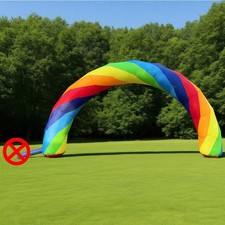 32.8 16.4ft Inflatable Rainbow Advertising Arch Colorful Party Event No Blower