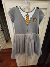 Harry Potter Wizards World School Dress Costume with Cape Size M 7-8