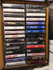 Vintage Cassette Tape Lot Of 30 Metal Rock 70'S 80 S Led Zeppelin Van Halen