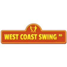 SignMission P-618 West Coast Swing 18 x 6 in. Street Sign - West Coast Swing
