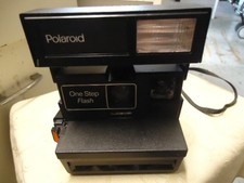 Polaroid One Step Flash Instant Film Camera Black Vintage/Collectible